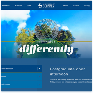 University of Surrey new site case study