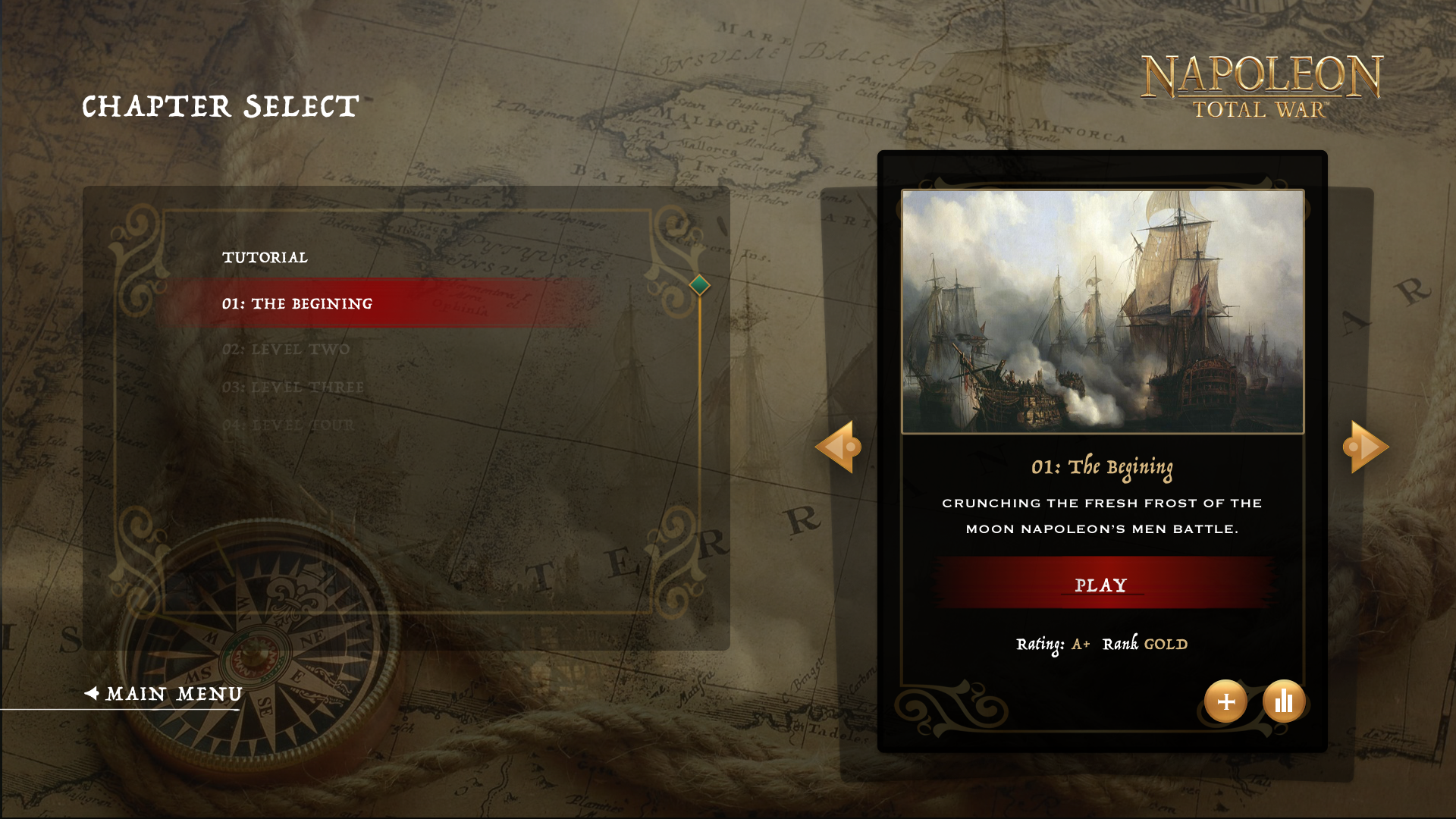 Total War campaign screen concept
